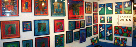 James Quinn's display at Art Ireland Exhibition